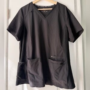 Like New Cherokee iFlex scrub top, black, XL